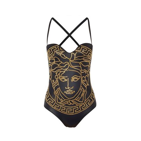 womens versace bathing suit|Versace medusa bikini.